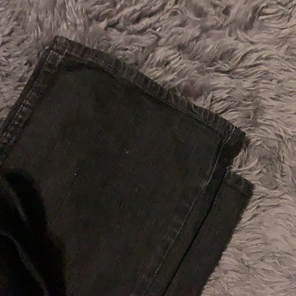 Riders boot cut black distressed denim pants - Picture 4 of 6